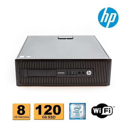 Cpu Hp Elitedesk 800 G1 Sff I7 4ª Geração 8gb Ssd 120gb