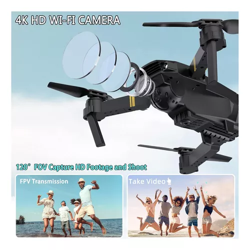 Daul 4K HD FPV Drone con cámara para adultos y niños, dron plegable con  control remoto con funda de transporte, mini dron con cámara 4K, inicio de  una