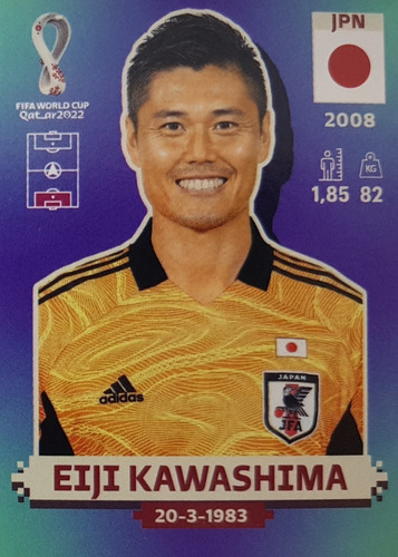 Figurinha Da Copa 2022 Jpn4 Eiji Kawashima Qatar Original En