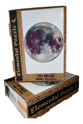 Rompecabezas De Madera Elemental Puzzle. Luna - Cod 200