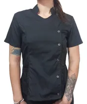 Comprar Ambo Mujer Estetica Peluquerias Negro Cierre Cruzado Xl