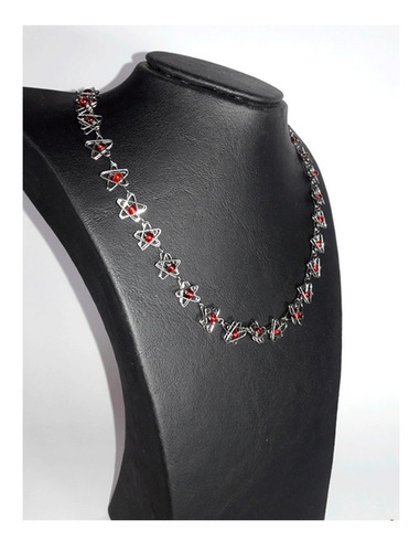 Imagen 1 de 3 de Collar Acero Quirúrgico - Estrella Roja