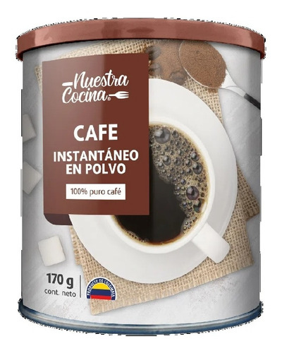 Café Nuestra Cocina Instantáneo Lata 170 G