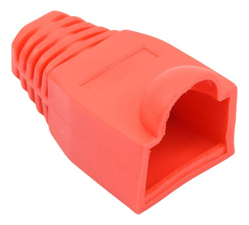 Paquete De 100 Pzas Capa Plástica P/protección De Plug Rj45 Color Rojo