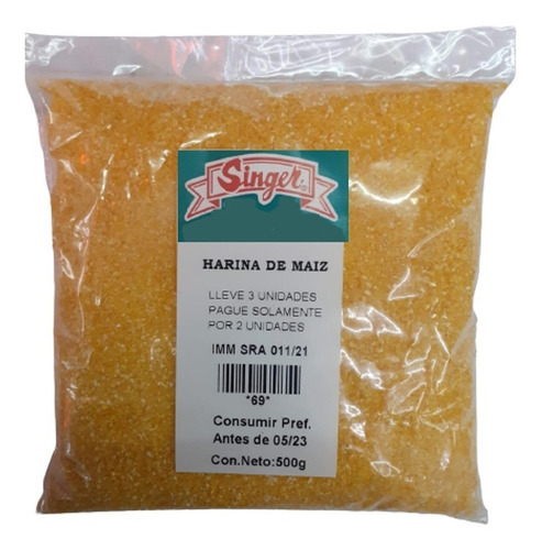 Imagen 1 de 1 de Harina De Maiz Gruesa Para Polenta