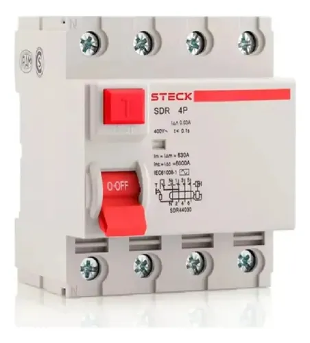Foto real de Steck SDR46330 — DR tetrapolar 63 A