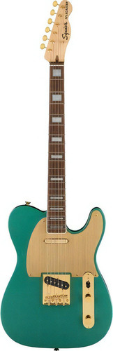 Guitarra Fender Squier 40th Anniversary Telecaster Lrl Gold, orientada a la derecha