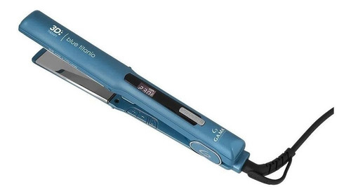 Imagen 1 de 3 de Plancha de cabello GA.MA Italy Starlight W&L Blue Titanio 3D azul y gris 110V/220V