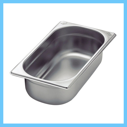 Kit De 4 Cubas Gastronômicas Com Tampa Buffet Inox 1/3 150mm