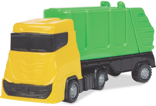 Caminhão Infantil Brinquedo Coleta Lixo Carrinho C/ Caçamba