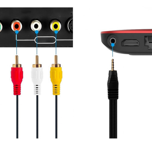 Imagen 4 de 9 de Cable De Audio Jack 3.5 Mm A Rca Macho 1.5mts - Otec