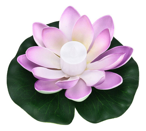 Velas Flotantes Led Tealight Flor De Loto Luces De Piscina