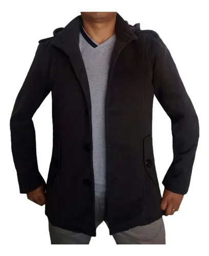 Chaqueta Abrigo Parka Hombre Térmica Tipo Gabán Acolchada Invierno Con  Capota Capucha Bolsillo Interno Urbana Alta Calidad