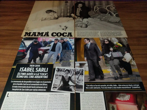 (aq002) Isabel Coca Sarli * Recortes Revistas Clippings