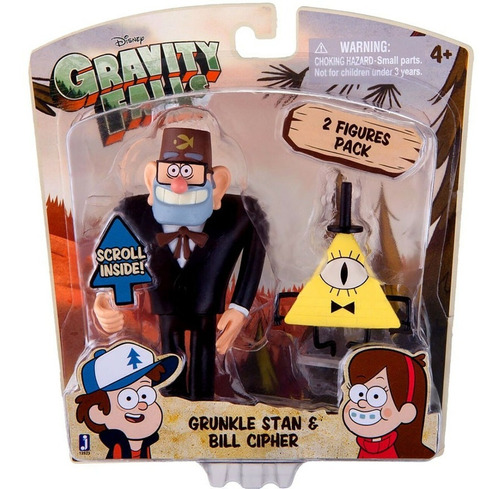 Jazwares Disney Xd Gravity Falls Grunkle Stan & Bill Cipher