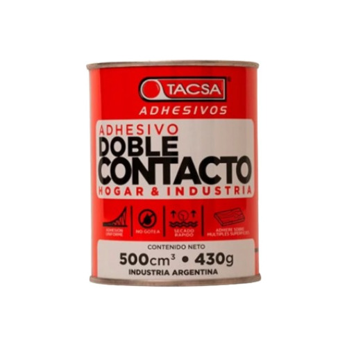 Cemento De Contacto Adhesivo Hogar Industria 500cc Tacsa