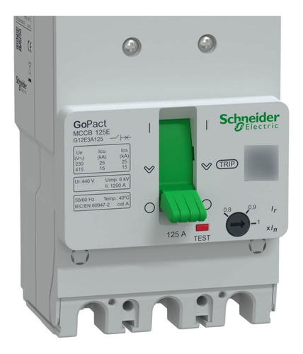 Disjuntor Caixa Moldada Tripolar 125a 15ka - Schneider
