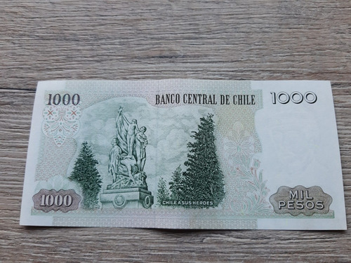 Imagen 2 de 4 de Billete 1.000 Pesos Antiguo Reposicion