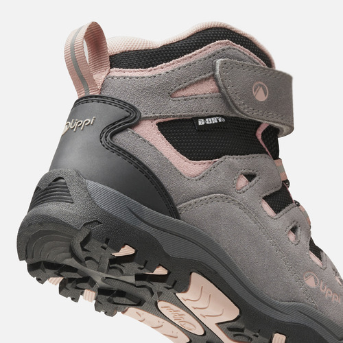 Botín Niña Puelo Cs Hi Velcro Gris / Damasco Lippi I25