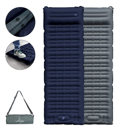 Colchoneta Camping, Colchoneta Inflable Gruesa De 4.7 P...