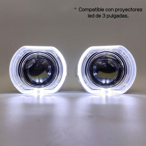 Ojo De Ángel Blanco Cuadrado 3 Pulgadas Para Proyector Csc30