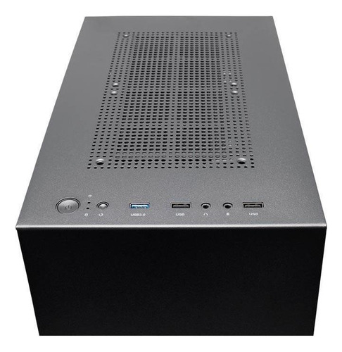 Gabinete Gamer Pichau Hx300 Glass Mid Tower Atx Pg-hx3-g01 Cor Preto