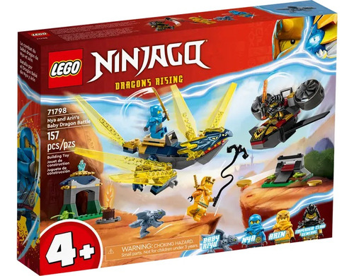 Lego 71798 Ninjago Batalla Por El Dragón Bebé De Nya Y Arin
