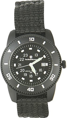 Smith Reloj De Hombre Wesson Sww5982 Commando Black Nylon St