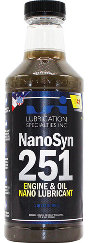 Secret Lubrication Specialties, Inc Nanosyn 251 Oil Nano Lub