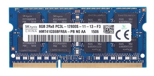 Imagen 1 de 2 de Memoria Ram Ddr3 8gb 12800/1600 Laptop Laptop Sk Hynix