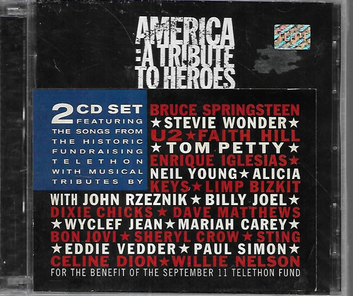  U2 Sting Album America A Tribute To Heroes Cd Doble Sellado