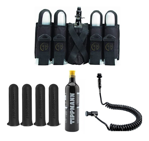  Tippmann Arnes 4+1 Linea Remoto Tanque 12oz Y Pods Negro Xp