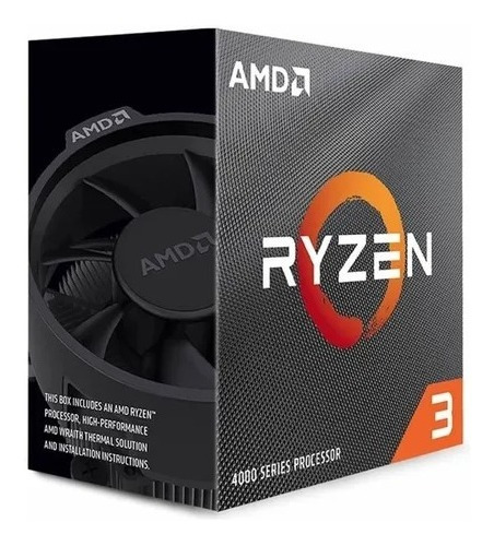 Procesador Cpu Amd Ryzen 3 4100 Am4 Box 4 Nucleos- Lich