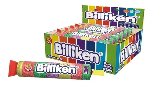 Gomitas Billiken Frutal Caja X 12 Unidades De 35g Rollo