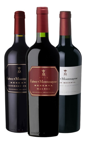 Vino Fabre Reserva Cabernet Franc + Malbec + Combo Fabre X 3