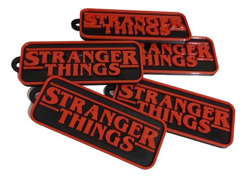 Llaveros Stranger Things Incluye Cadenita + Argolla X10 Uni.