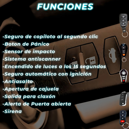 Alarma De Seguridad Universal Para Coche Tipo Navaja Dahua DAL020