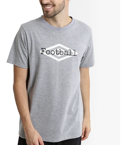 Remera Umbro Masculina Algodon Football Manga Corta Casual