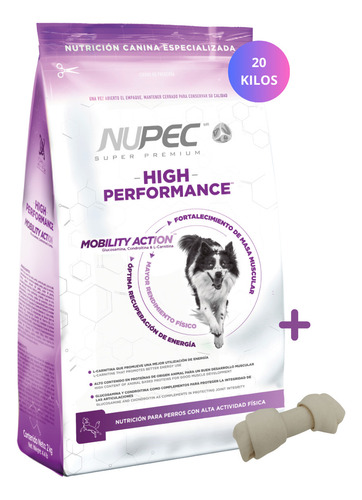 Croquetas Nupec Adulto High Performance 20kg + Regalo