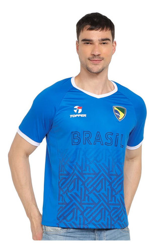 Camisa Topper Brasil Ii Azul