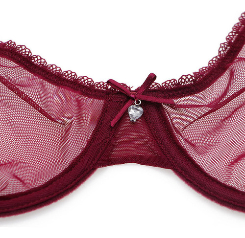 B Medias Sexy Con Sujetador De Encaje For Mujer, Juego De 4