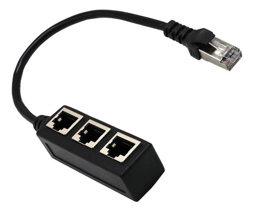 Divisor De Red Lan Ethernet Rj45 1 A 3 Adaptador Extensor De