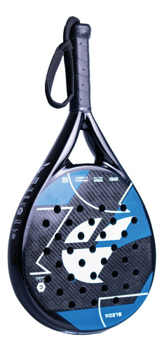 Paleta de Pádel Atila Bleda Gota Full Carbono Control Liviana color azu