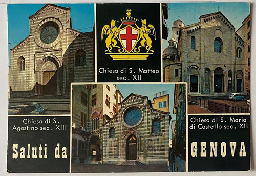 Antigua Postal Iglesias Genova Italia, P0119