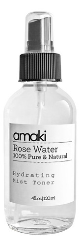 Tônico De Névoa De Água De Rosas Amaki Sem Álcool Puro 100ml