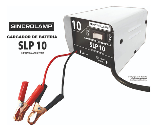 Cargador De Bateria Auto Moto Sincrolamp Slp 10