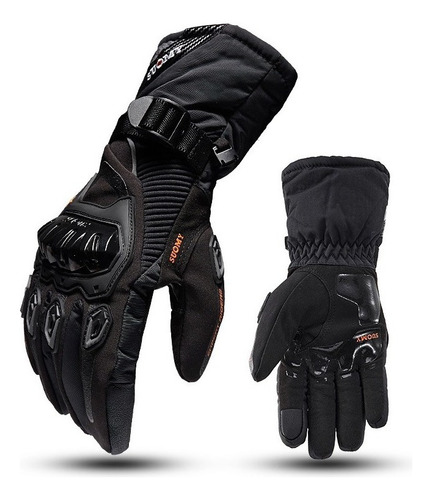 Guantes Largo Motociclista Tactico Impermeable Touch Termico