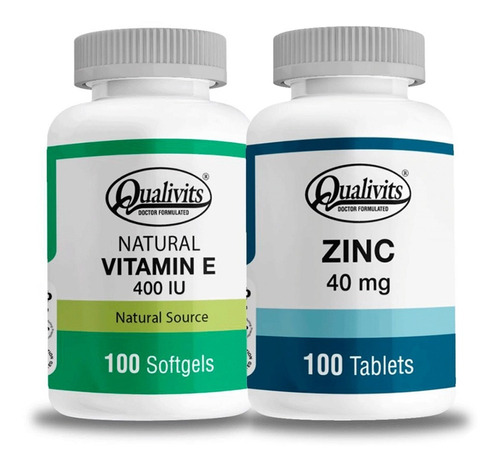 Zinc 40 Mg + Vitamina E 400 Ui - Qualivits Vitaminas 