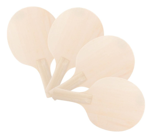 4 Unids Pong Paddle Crafting Blanks Crafts Pala Madera Tenis