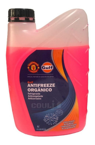 Gulf Organico Rojo X 1 Litro Refrigerante / Anticongelante